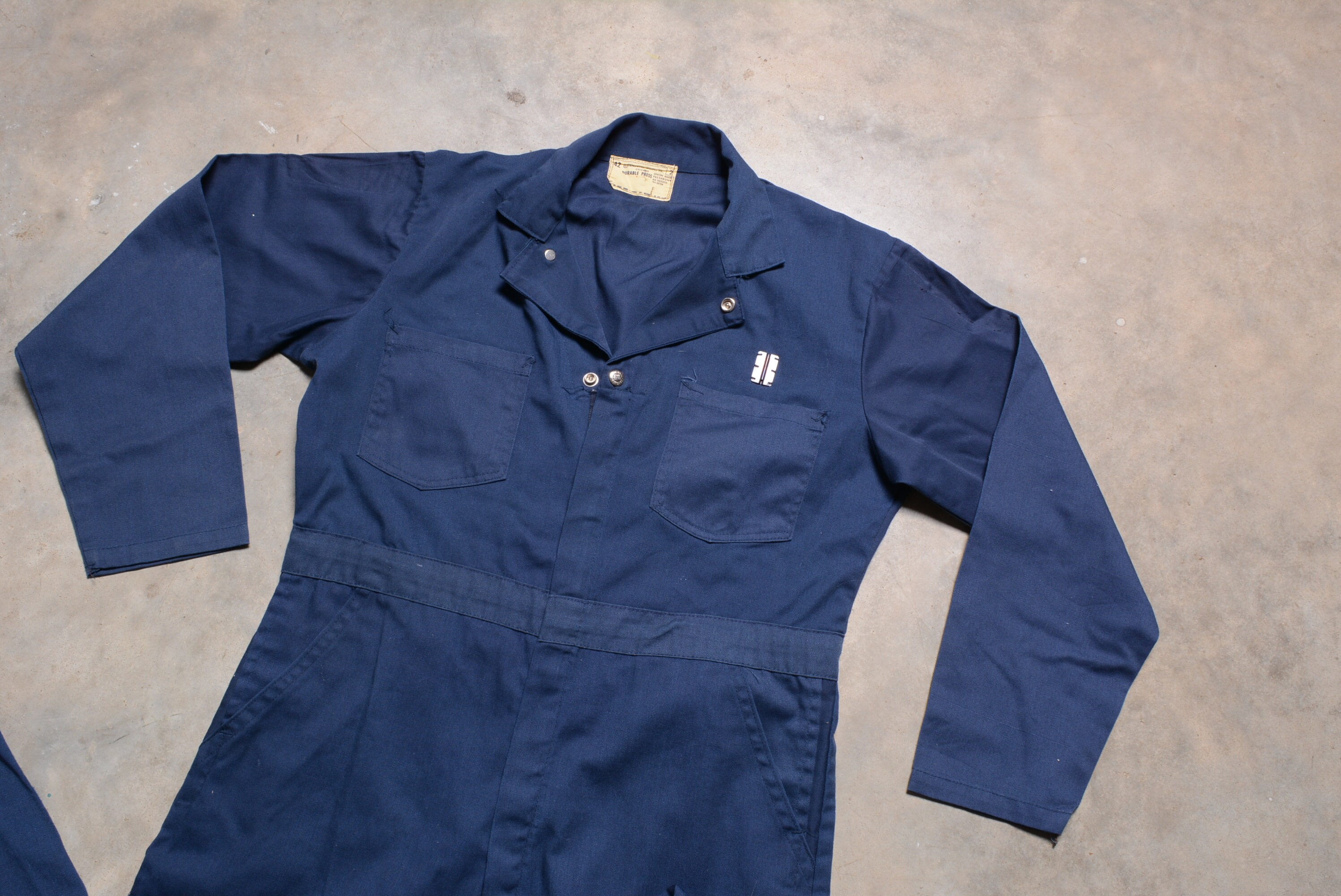 Vintage 60s Universal Overall Co. Coverall Hickory Navy Blue Vintage 60s Universal Overall Co. Coverall Hickory Navy Blue