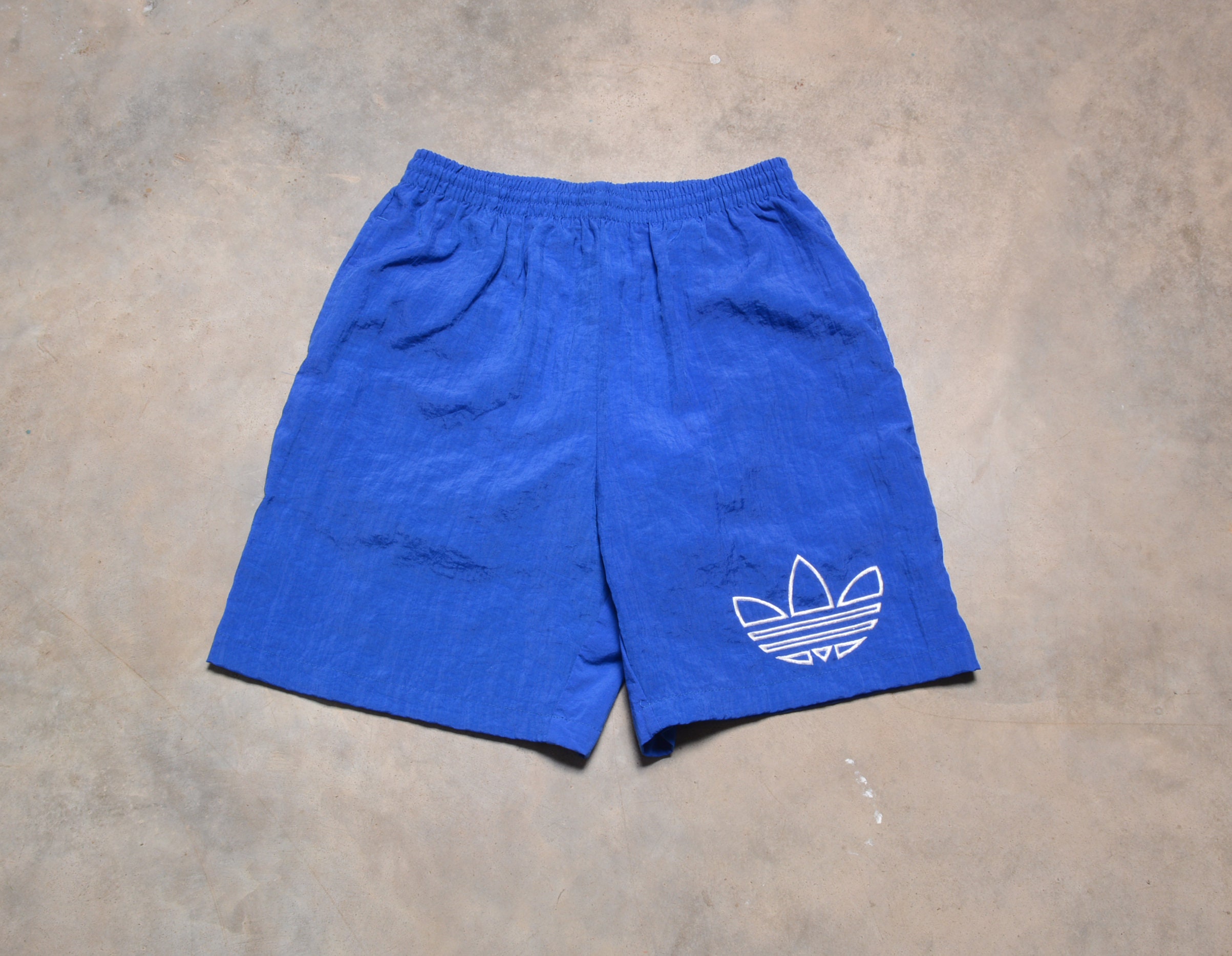 adidas, Shorts, Adidas Shorts Winter Camouflage Pastel Blue Terrycloth  Pockets Embroidered Logo