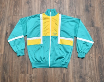 Vintage 40s 50s Varsity Jacket Letterman Blue Gold 1940 1950 With