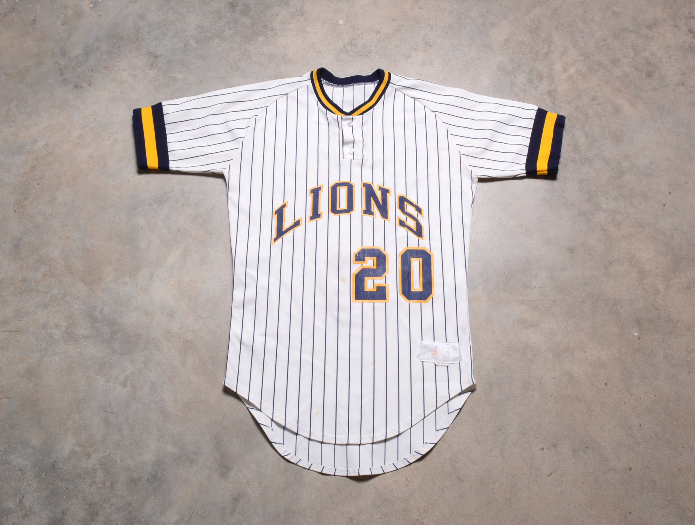 Vintage 70s 80s Softball Baseball Jersey Lions Russell -  Hong Kong