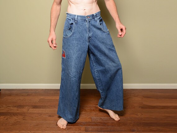 Vintage 90s JNCO Jeans JNCO Compressor Wide Leg Baggy Pants Raver