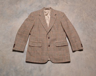 vintage 80s sport jacket Brooks Brothers mainline 1980 men menswear tweed sportcoat 40 40R