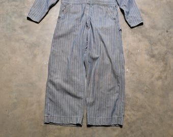 Vintage 50s Wrangler Blue Bell Coverall HBT Denim Work Wear