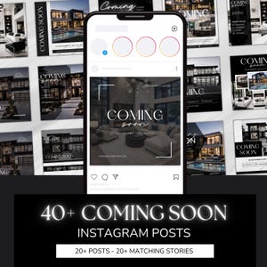 40+ Coming Soon Real Estate Social Media Post Templates for Realtors | Canva Editable Instagram, Agent Branding & Listing Marketing Designs