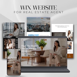 Wix Studio Real Estate Website Template | Realtor Agent Site | CMS Property Listing Pages | No Coding Required | Modern Wix Studio Design