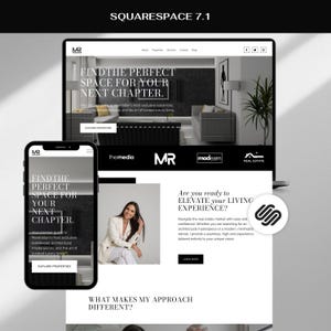 Squarespace 7.1 Immobilien-Website-Vorlage: Makler-Objektangebotsseite, modernes Design, bearbeitbar, keine Programmierkenntnisse erforderlich, luxuriös
