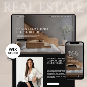 Wix Studio Real Estate Website Template | CMS Property Listing Page | Modern Realtor Agent Website Design | Wix Studio Template Customizable