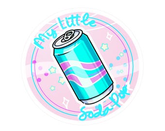 Soda Pop Collection WATER-RESISTANT Kiss-Cut Sticker
