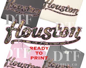 Houston Camo PinkBow PNG **DIGITAL DOWNLOAD**