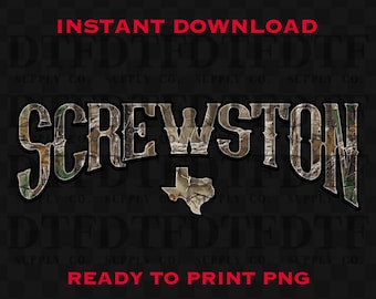 Screwston TX camuflaje curvado PNG **DESCARGA DIGITAL**