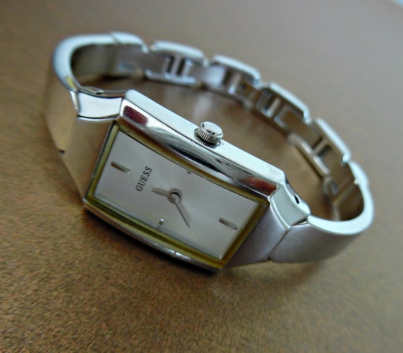Guess Women's Analog Rectangular Case Gold Tone Stainless Steel Bracelet  Watch | Dillard's