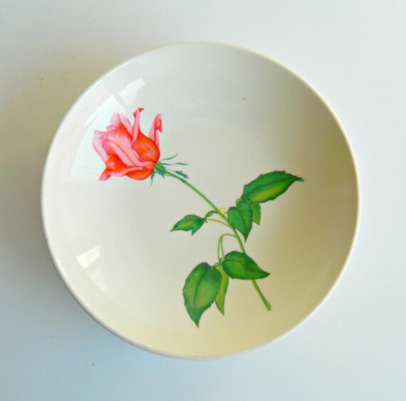 Mid century Harmony House Betsy Rose China Soup Bowl Pink Etsy