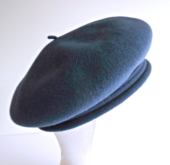 CHOPIN Navy Blue French Beret Pure Wool Beret Made in France - Etsy