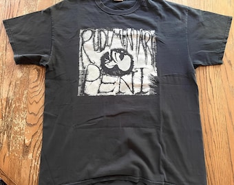 Rudimentary Peni Punk Rock Reprint Fans T-shirt Black Gildan Classic