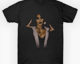 Rhea Ripley Vintage Color On Dark T-shirt Black Gildan Classic
