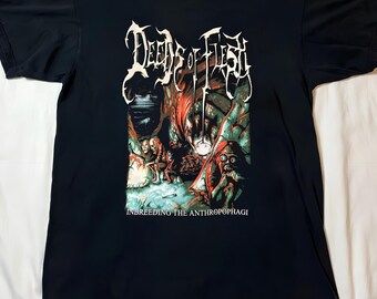 Deeds Of Flesh Inbreeding The Anthropophagi Reprint Fans T-shirt Black Gildan Classic