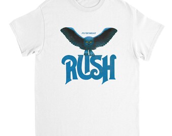 Rush Band Vintage Reprint Fans T-shirt White Gildan Classic