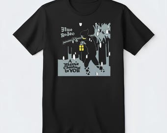 Blue Rodeo A Merrie Christmas To You Reprint Fans T-shirt Black Gildan Classic