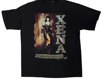 Xena Warrior Princess Vintage Reprint Fans T-shirt Black Gildan Classic