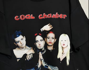 Coal Chamber Tour Chamber Music Reprint Fans T-shirt Black Gildan Classic