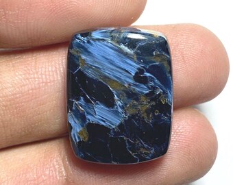 Natural Pietersite Cabochon: Rectangle Loose Gemstone, 25.20 Cts