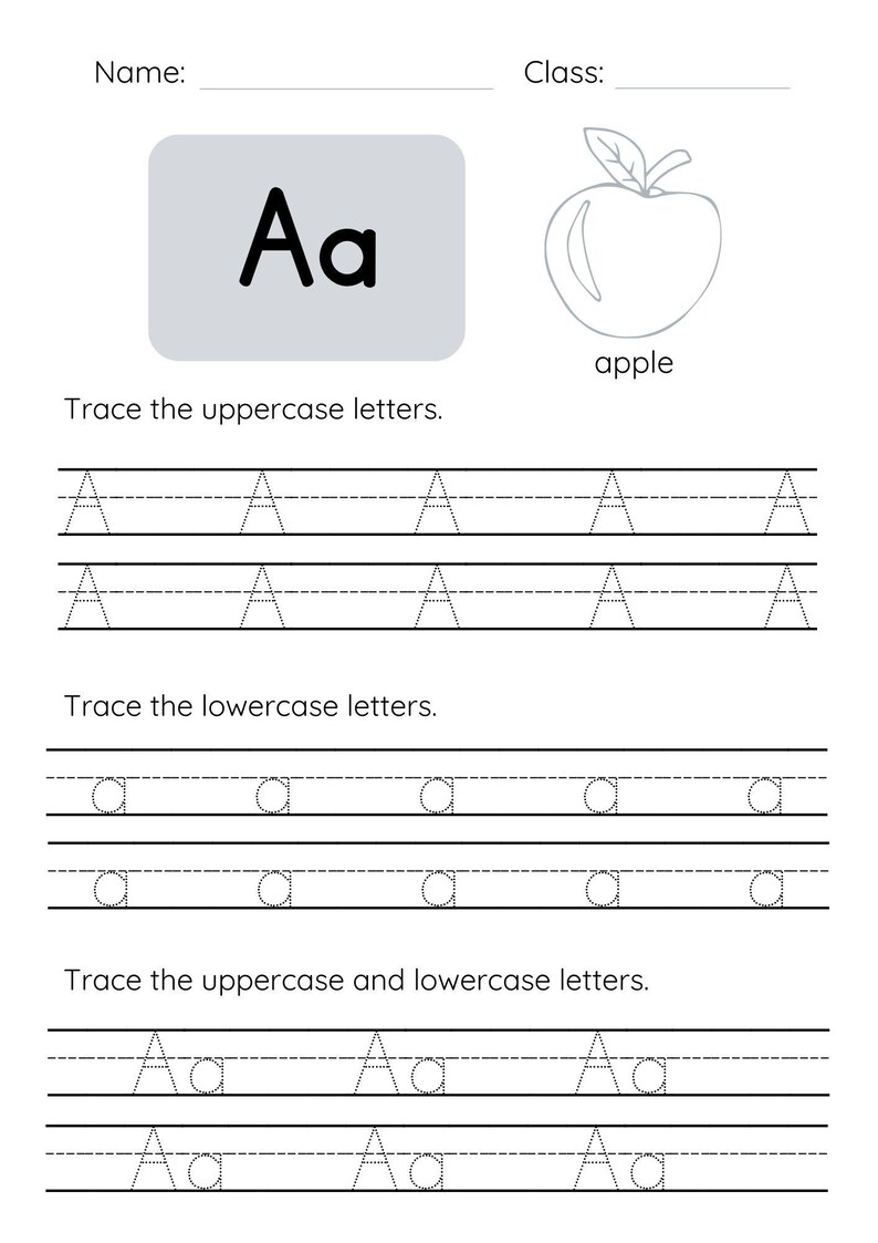 Letter of the Week Printable Worksheets: Alphabet Busy Book (PDF ...