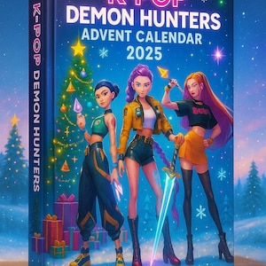 Calendrier De L'Avent 2025 K-pop Demon H-Hunters - 24 Figurines Porte-clés Acrylique, Cadeau Pour Fans Et Ados