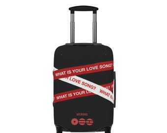 BTS Tournüre schwarz Gepäckhülle | "Was ist dein Love Song" Arirang Design
