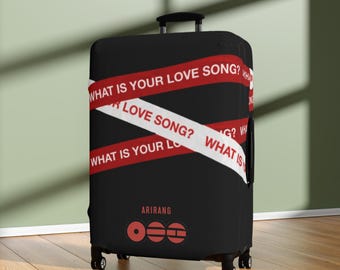 BTS Concert black Luggage Cover | "What is your Love Song" Arirang Design