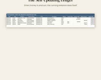 HOA Treasurer Spreadsheet | Homeowners Association Board Bookkeeping Template | Excel Budget, Dues and Reserve Tracker