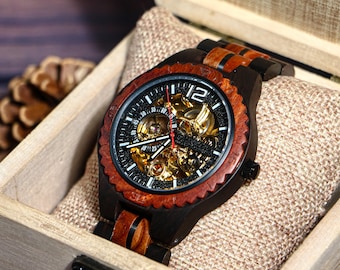 Personalized Wooden Watch for Men,Natural Wood Watch,Engraved Anniversary Valentine's Day Gift,Gift For Him and Her,Mens Wedding Gifts