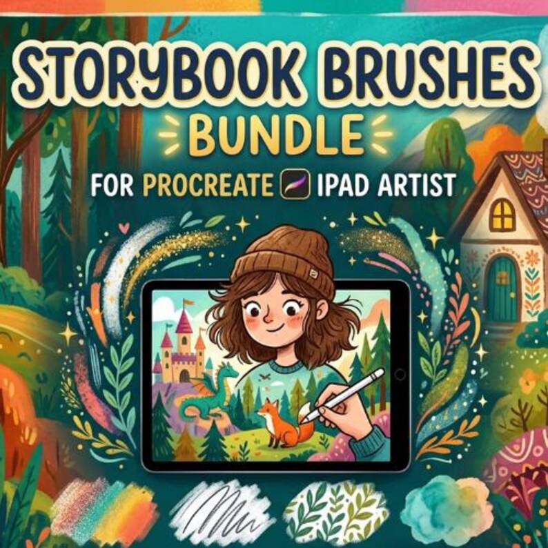 Storybook Brushes for Procreate | Children's Book Illustration, Fantasy ...