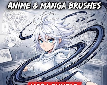 Procreate Anime & Manga Penselenpakket met meer dan 100 penselen