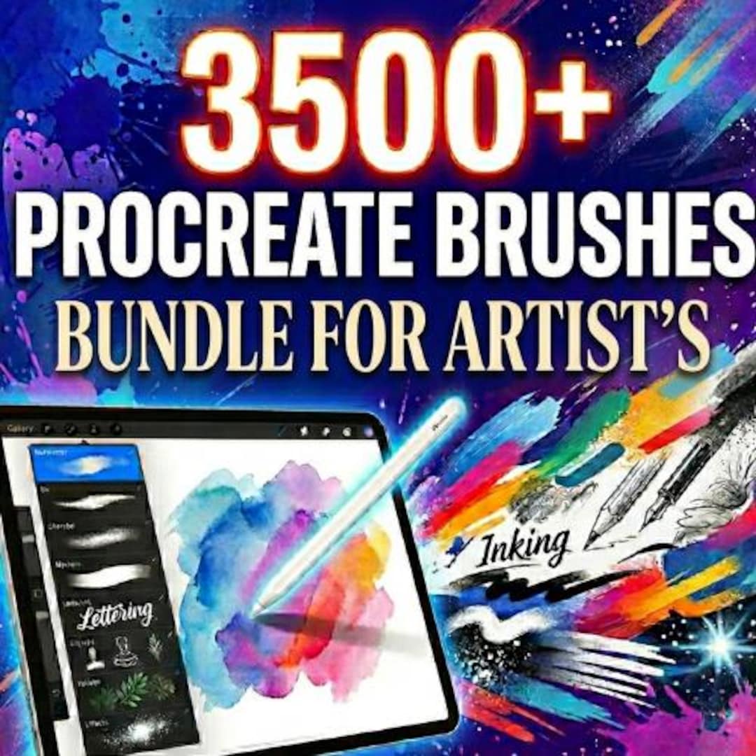 3500+procreate Brushes Bundle | Ultimate Digital Art Toolkit for iPad ...