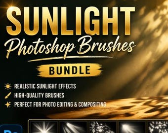 Realistische Sonnenlicht Photoshop Digital Brushes Bundle