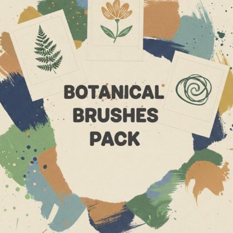 70+botanical Procreate Brushes Pack | Floral, Leaf, Nature Stamps for ...