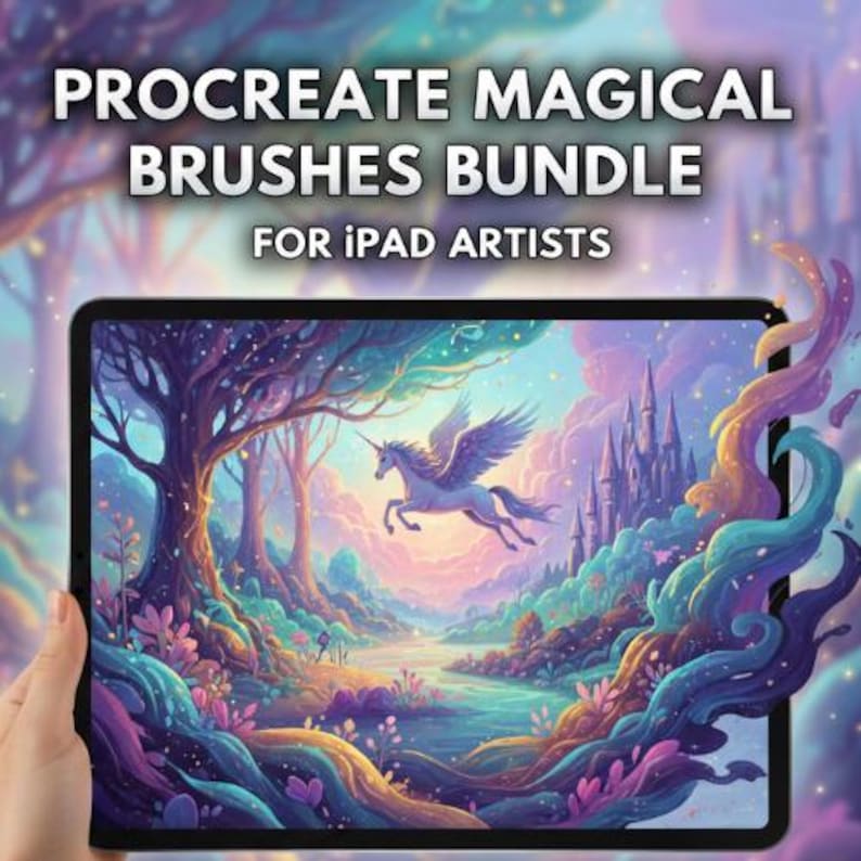 Procreate Magical Brushes Bundle for iPad Artists & Designers | Glow ...