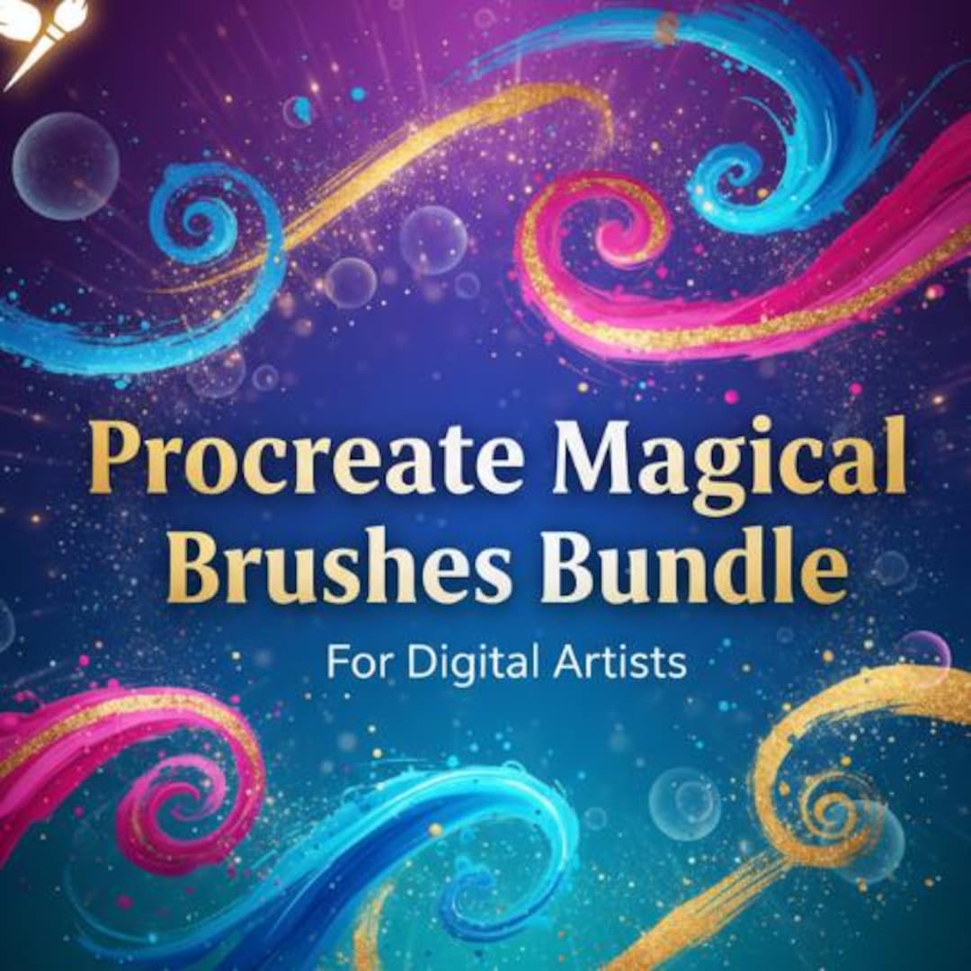 Procreate Magical Brushes Bundle for iPad Artists & Designers | Glow ...