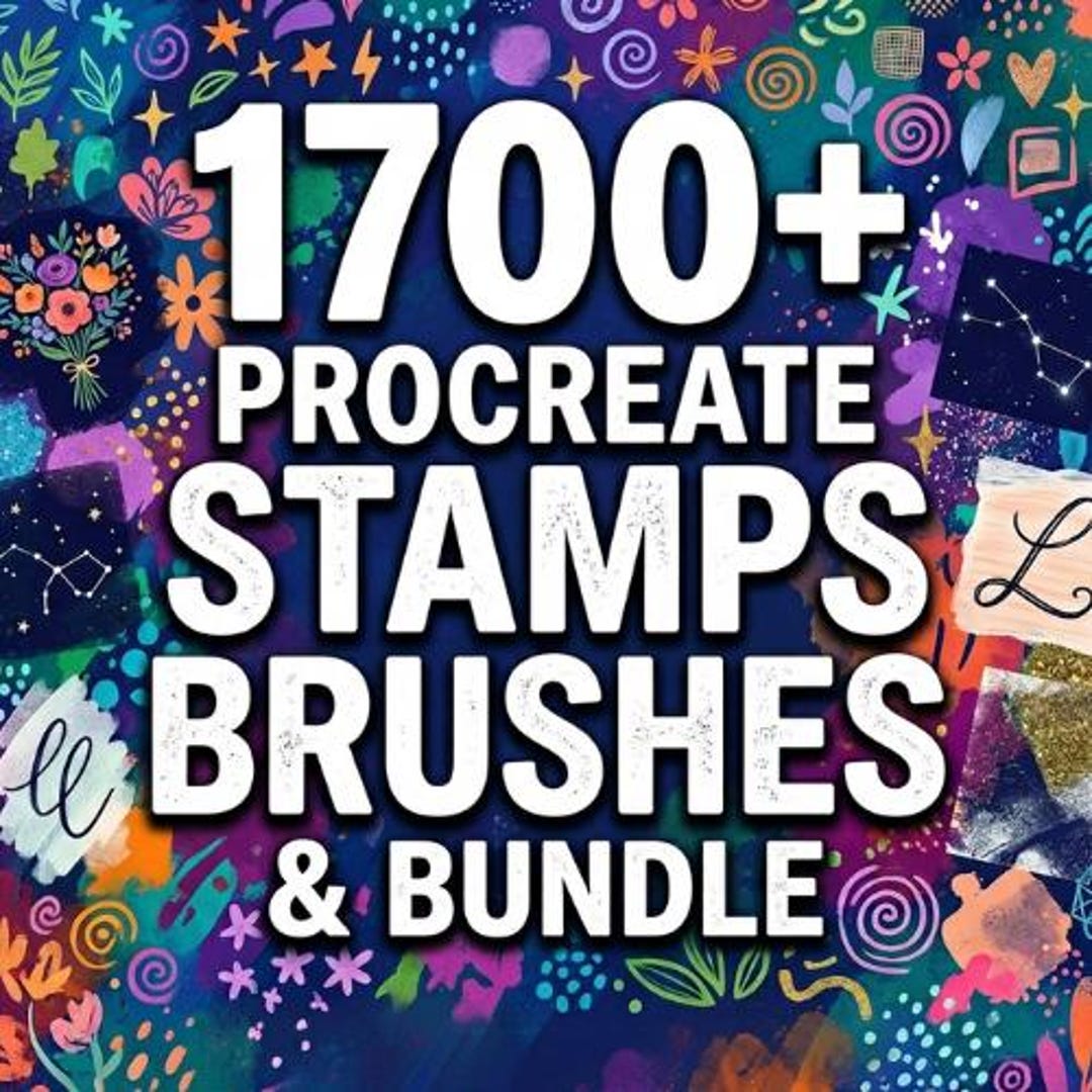 1700+ Procreate Stamps Mega Bundle | Huge iPad Brush Collection for ...