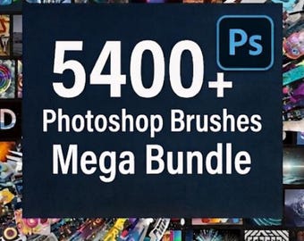 5400+ Photoshop Brushes Mega Bundle | Adobe ABR Brush Pack for Digital Artists & Graphic Designers
