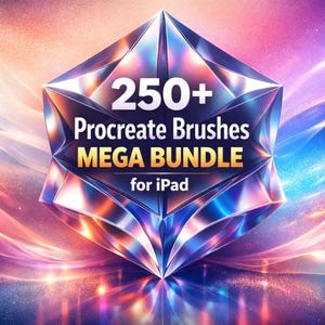 250+ Procreate Brushes Mega Bundle | Rock, Wood, Texture for iPad