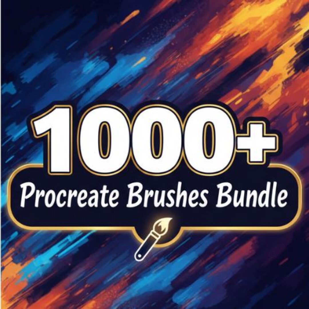 1000 Procreate Brushes Mega Bundle: All-in-one Artist Pack - Etsy