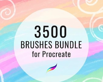 3500+ Procreate Brushes Bundle for iPad Artists _ Professional Texture, Inking & Drawing Toolkit