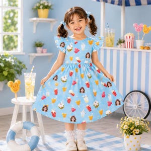 ice cream theme dress Ice Cream Birthday Dress for Clementine Made by Rae