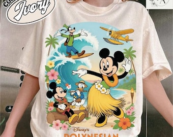 Disney Mickey Mouse Polynesian Resort Shirt Classic Mickey Family Matching Trip Tee