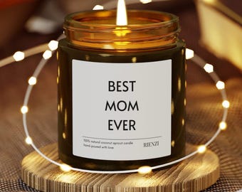 Bougie parfumée « Meilleure maman » de tous les temps | Premier cadeau de fête des mères | Cadeaux d'anniversaire pour maman et grand-mère | Bougies pour nouvelle maman | Appréciation de la maternité