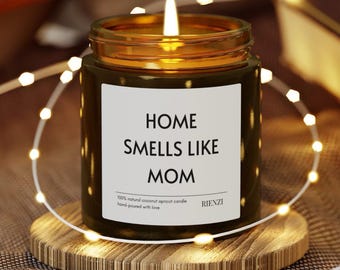 Parfumée à la maison Smells like Mom | Cadeau de fête des mères, cadeaux d'anniversaire pour maman, femme et grand-mère, bougies Meilleure maman de tous les temps, appréciation de la maternité