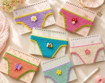 Opaska na książkę z szydełkowanego bikini, zabawna szydełkowa zakładka do książki, uroczy dodatek do książki, prezent dla miłośnika książek, prezent dla czytelnika, prezent dla mola książkowego, szydełkowa okładka książki