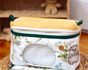 Floral Diaper Bag Organizer Pouch • Baby Essentials Clutch