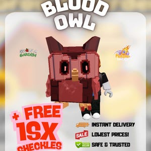 Blood Owl | Roblox Grow A Garden Pet